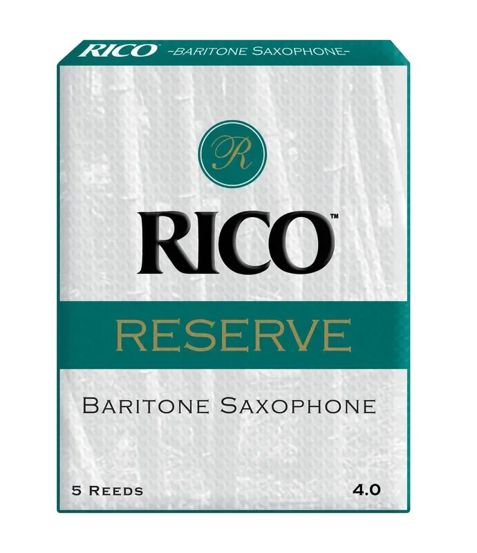 Rico Reserve Baritone Sax Reeds, Strength 4.0, 5-pack