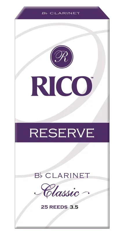 Rico Reserve Classic Bb Clarinet Reeds, Strength 3.5, 25-pack
