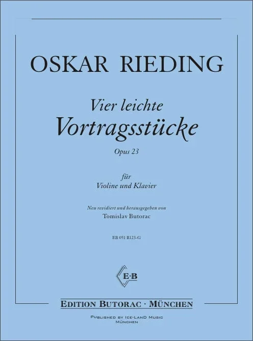 Rieding: 4 Easy Pieces, Op. 23