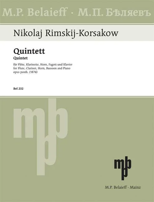 Rimsky-Korsakov: Quintet in B-flat Major