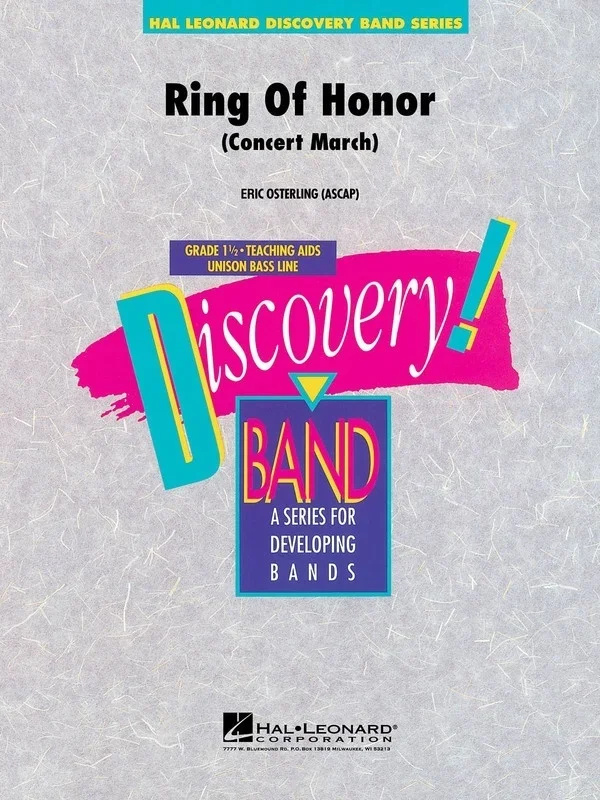 Ring Of Honor Disc 1.5 (Music Score/Parts)