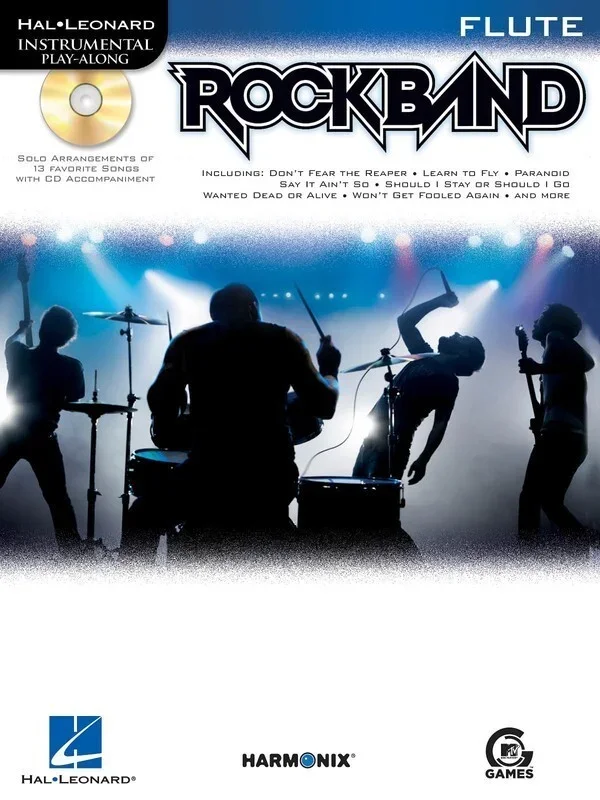 Rock Band Play Along Flute Book/CD (Softcover Book/CD)