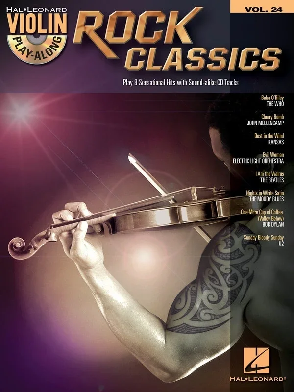 Rock Classics Violin Play Along Book/CD V24 (Softcover Book/CD)
