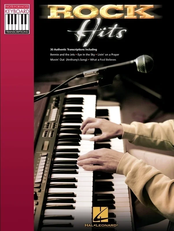 Rock Hits Note For Note Keyboard Transcriptions (Softcover Book)