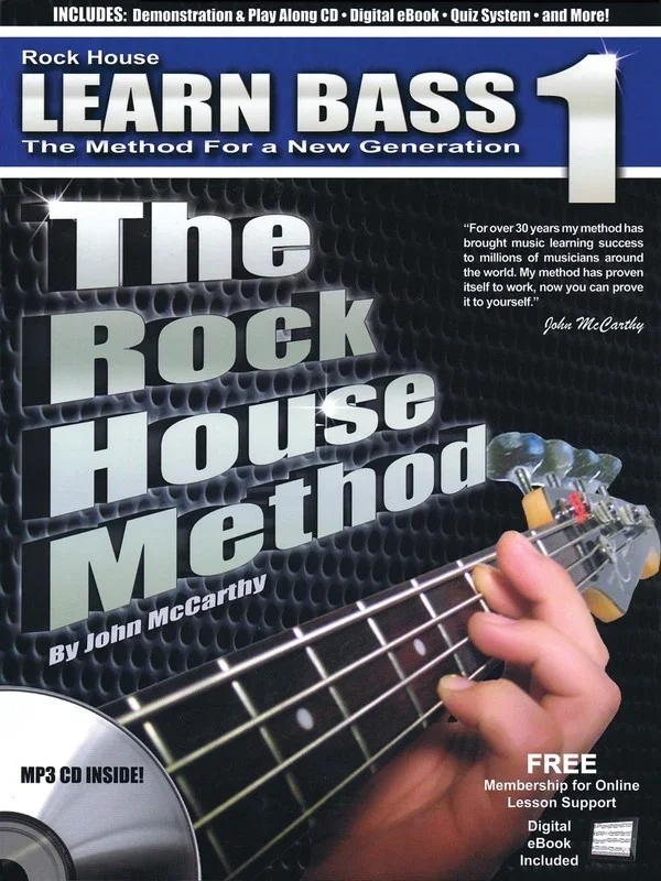 Rock House Method Learn Bass 1 Book/CD (Softcover Book/CD)