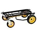 RockNRoller R12RT Multi-Cart 8-in-1 Equipment Transporter Cart Black Frame/Yellow Wheels All-Terrain