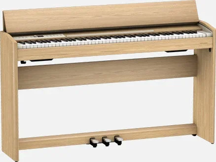 ROLAND F701 Compact Digital Piano & Stool – Modern White Finish