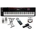 Roland FANTOM-08 Synthesizer With KS-20X, DP-10 and EV-5 Plus Black Series Audio and MIDI Cables Standard