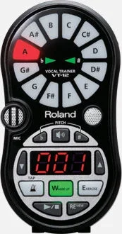 ROLAND VT-12-BK Vocal Trainer – Portable Pitch Analysis & Vocal Exercises