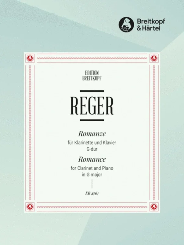 Romance G clarinet/Piano Book