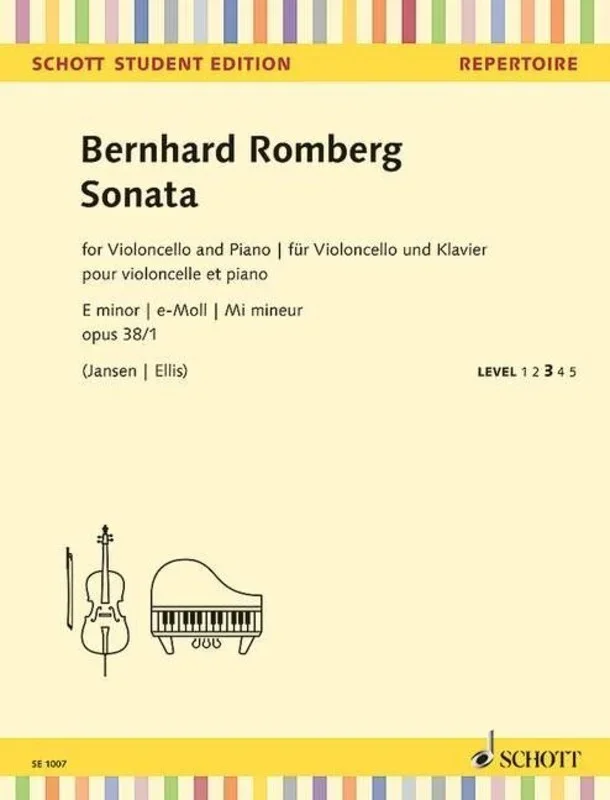 Romberg – Sonata E Min Op 38/1 Cello/Piano (Softcover Book)