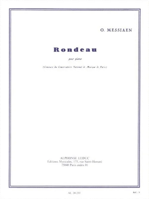 Rondeau Piano Solo (Softcover Book)