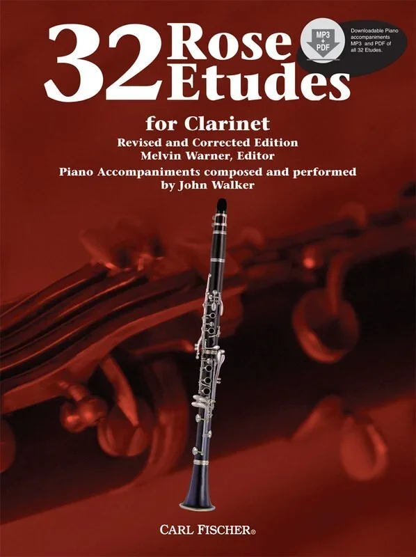 Rose – 32 Etudes For Clarinet Book/Online Audio (Softcover Book/Online Audio)