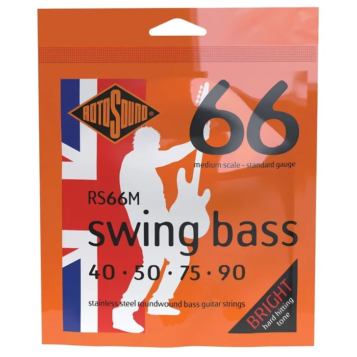 Rotosound RS66M Swing Bass 66 Medium Scale 40-90 Stainless Steel Strings