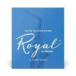Royal by D’Addario Alto Saxophone Reeds – Strength 2.5, Box of 10