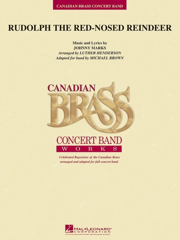Rudolph The Red Nosed Reindeer Concert Band 3 Score/Parts