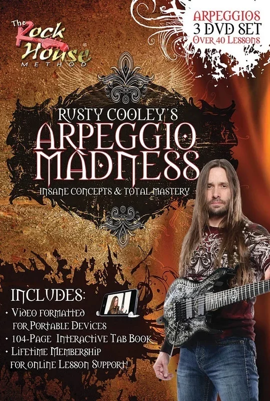 Rusty Cooley Arpeggio Madness 3DVD Set (DVD Only)