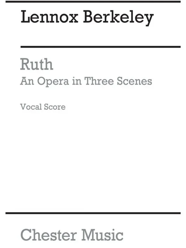 Ruth Op 50 Vocal Score