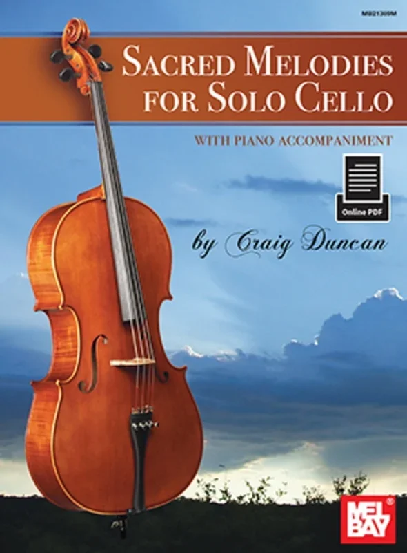 Sacred Melodies For Solo Cello Book/Online (Softcover Book/Online Media) Book
