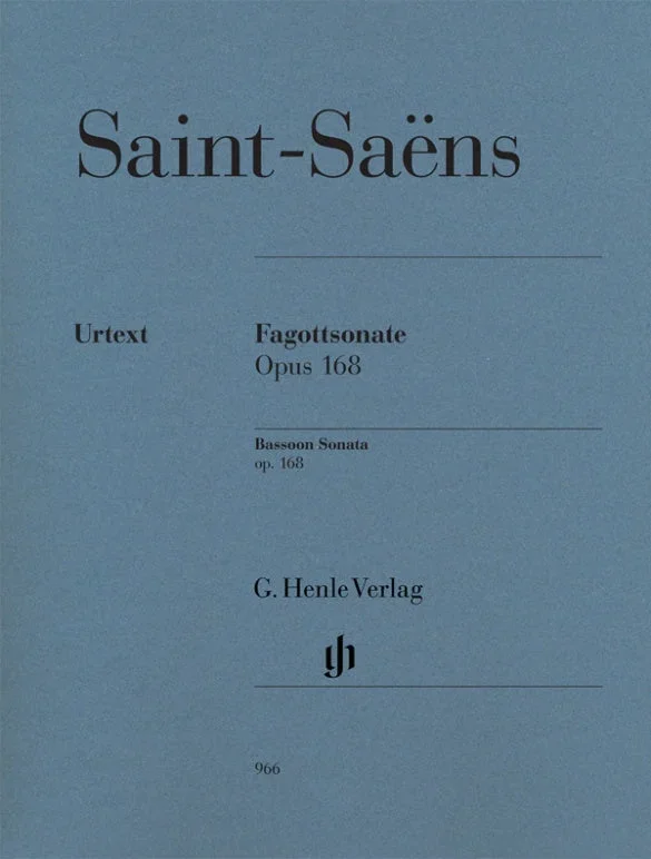 Saint-Saëns: Bassoon Sonata Op 168 for Bassoon & Piano
