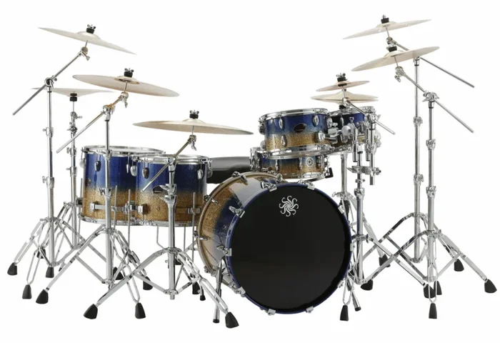 SAKAE Evolved Maple 22″ 5-Piece Shell Kit – Lazurite Gold, Includes Tom Stand