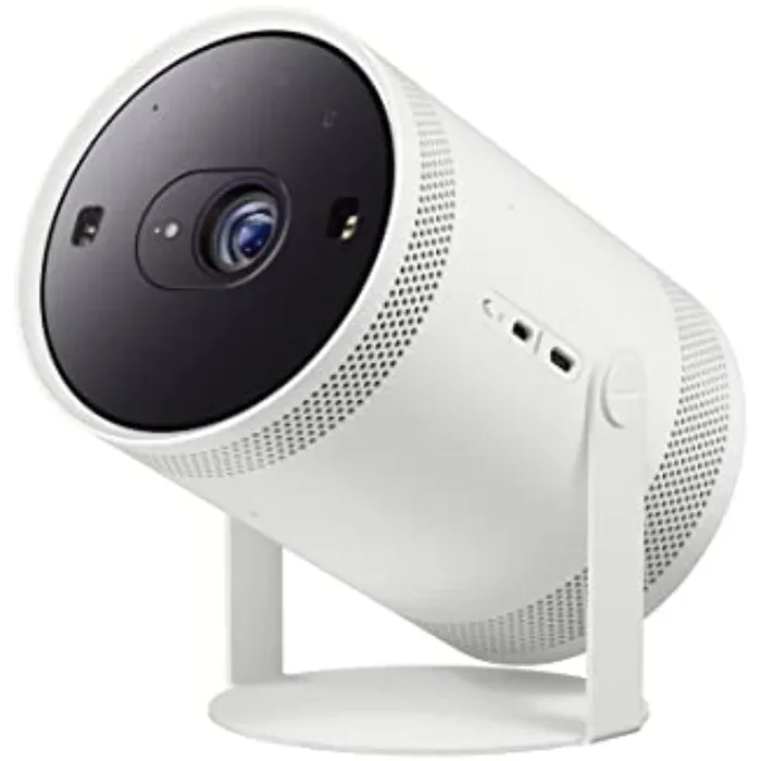 Samsung SP-LSP3BLAXZA 30”- 100” The Freestyle Smart Portable Projector, FHD, HDR, Indoor/Outdoor Big Screen Experience, 360 Sound, 2022 Model