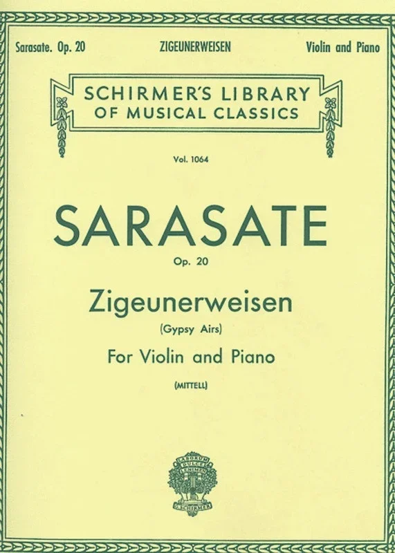 Sarasate Zigeuner.Op 20 Lib.1064 Violin