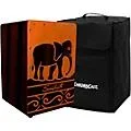 Sawtooth Harmony Series Hand-Stained Elephant Design Compact Cajon With Carry Bag Standard
