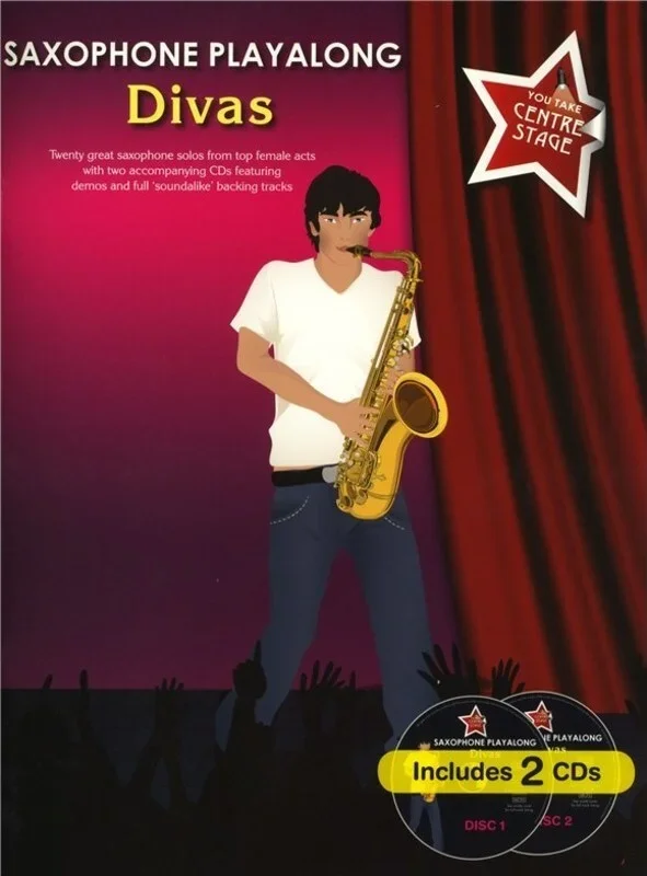 Saxophone Playalong Divas Book/2CDs (Softcover Book/CD)