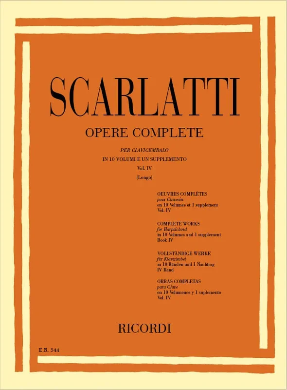 Scarlatti: Keyboard Sonatas – Volume 4 (L. 151-200)
