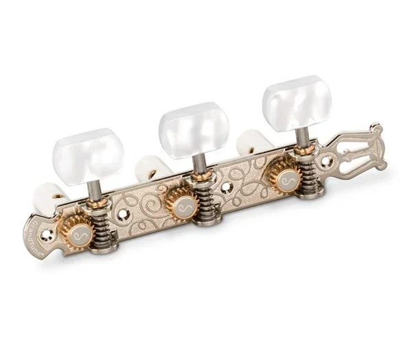 Schaller GrandTune Classic Lyre Nickel/PWS White rollers
