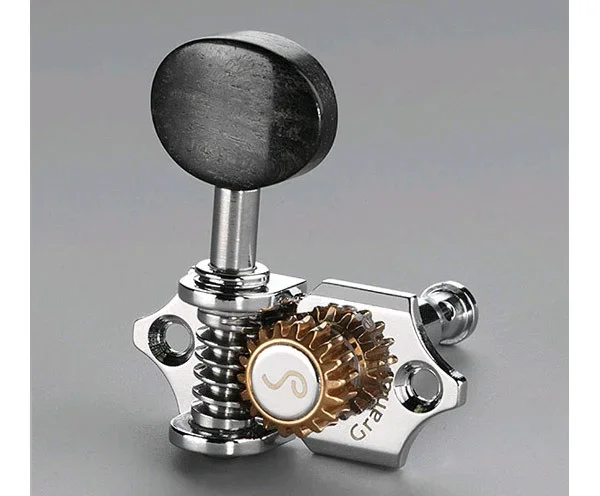 Schaller Machines 3/3 GrandTune Gib-Chrome w/Ebony buttons