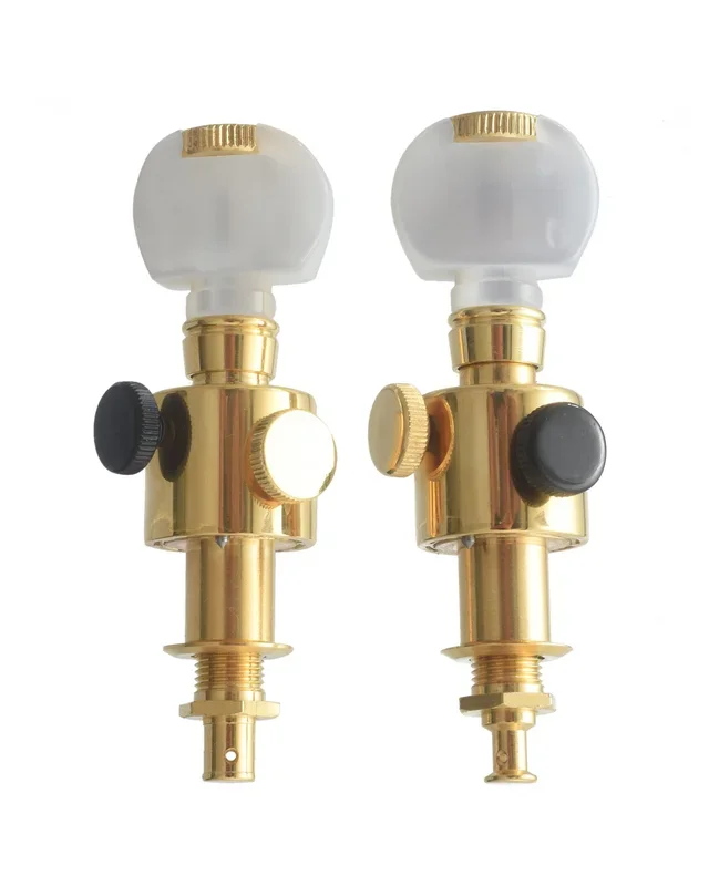 Schaller Sealed Banjo D-Tuners, Gold, Set of 2 (for 2nd & 3rd Strings)