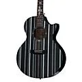 Schecter Guitar Research Synyster Gates 3700 Acoustic-Electric Guitar Gloss Black with Silver Pinstripes