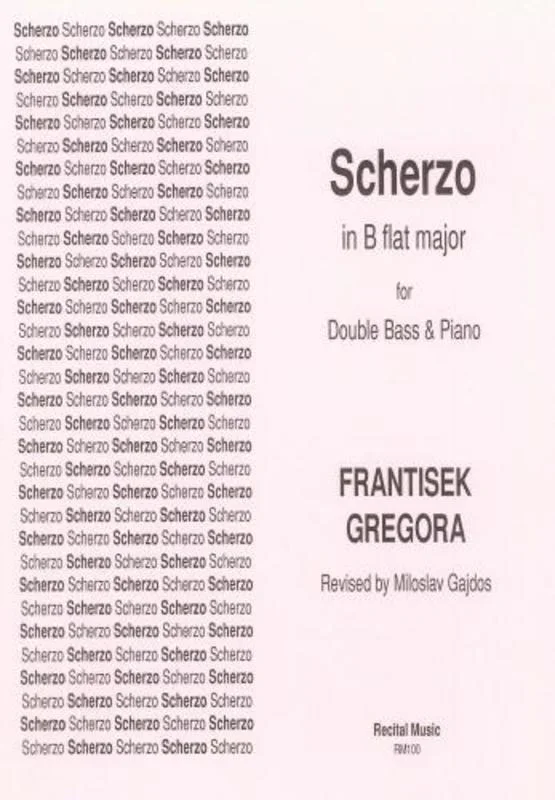 Scherzo In B Flat Major Double Bass/Piano (Softcover Book)