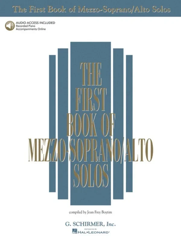 Schirmer – First Book Of Mezzo/Alto Solos Book/Online Audio