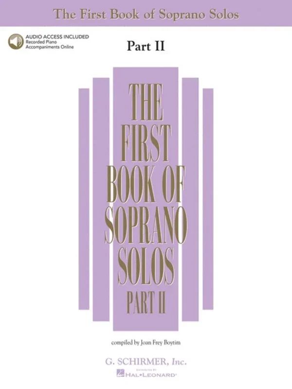 Schirmer – First Book Of Soprano Solos Pt 2 Book/Online Audio