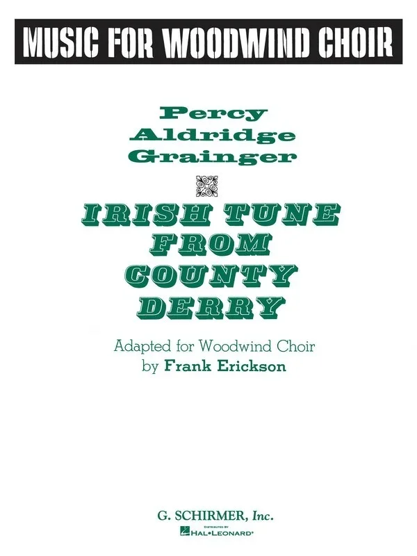 Schirmer – Irish Tune From County Derry Woodwind Choir Score