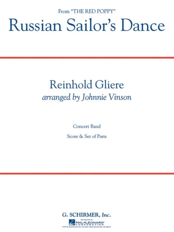 Schirmer – Russian Sailors Dance Concert Band 3 Score/Parts