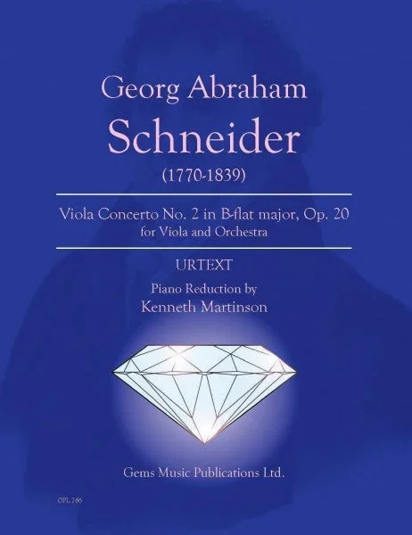 Schneider: Viola Concerto No. 2 in B-flat Major, Op. 20