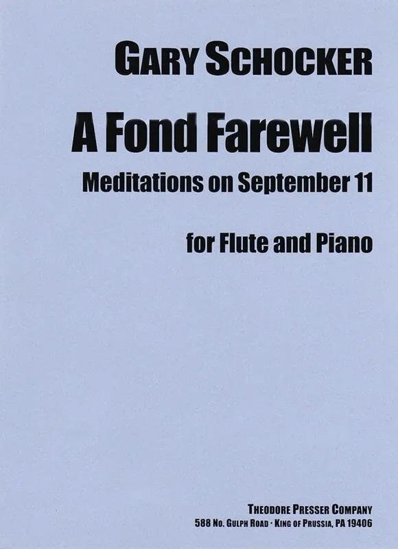 Schocker – A Fond Farewell Meditations Sept 11 Flute/Piano (Softcover Book)