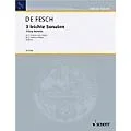 Schott 3 Easy Sonatas for 2 Violins Schott Series Composed by Willem de Fesch Standard