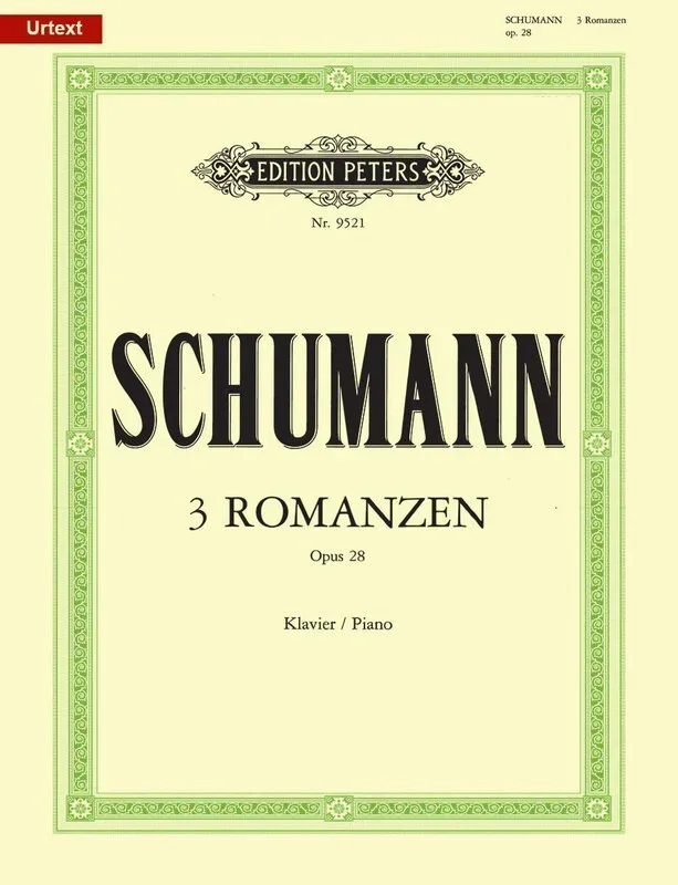 Schumann – 3 Romances Op 28 Piano Urtext (Softcover Book)