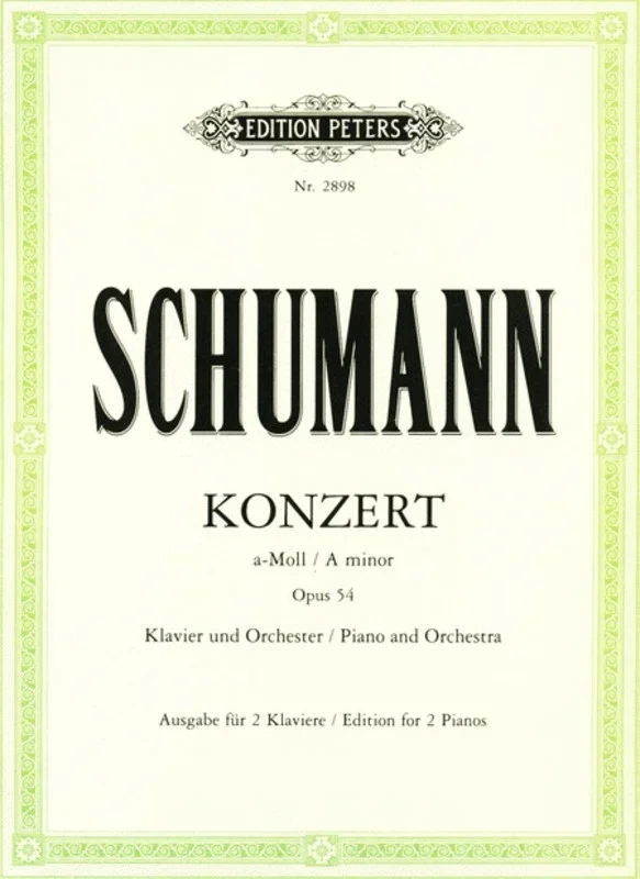 Schumann – Piano Concerto A Min Op 54 2P 4H (Softcover Book)