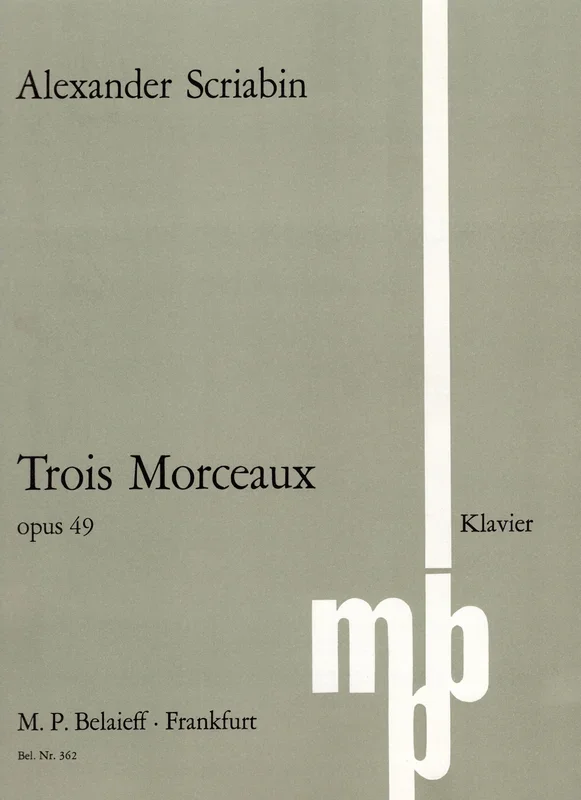 Scriabin: 3 Pieces, Op. 49