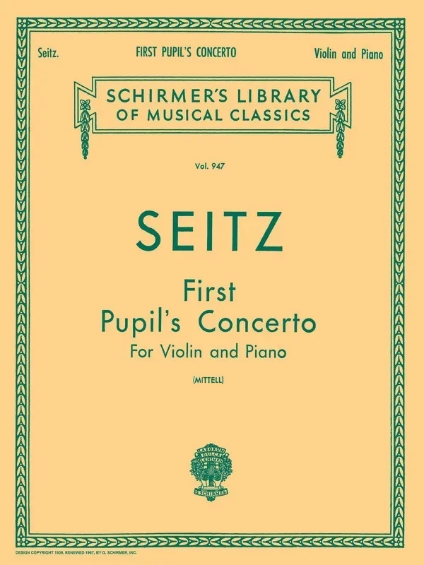 Seitz Pupils Conc.1 Lib.947 Violin/Piano