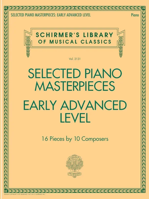 Selected Piano Masterpieces