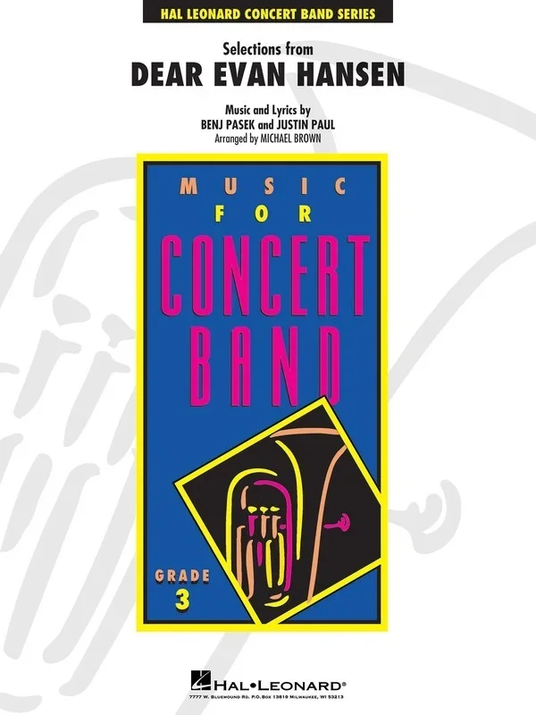 Selections From Dear Evan Hansen Concert Band 3 Score/Parts