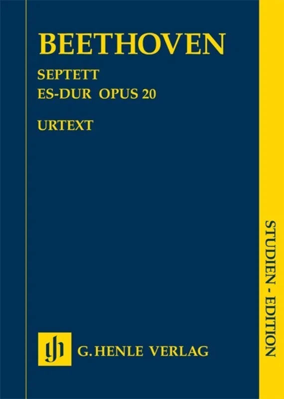 Septet Op 20 E Flat Study Score Book