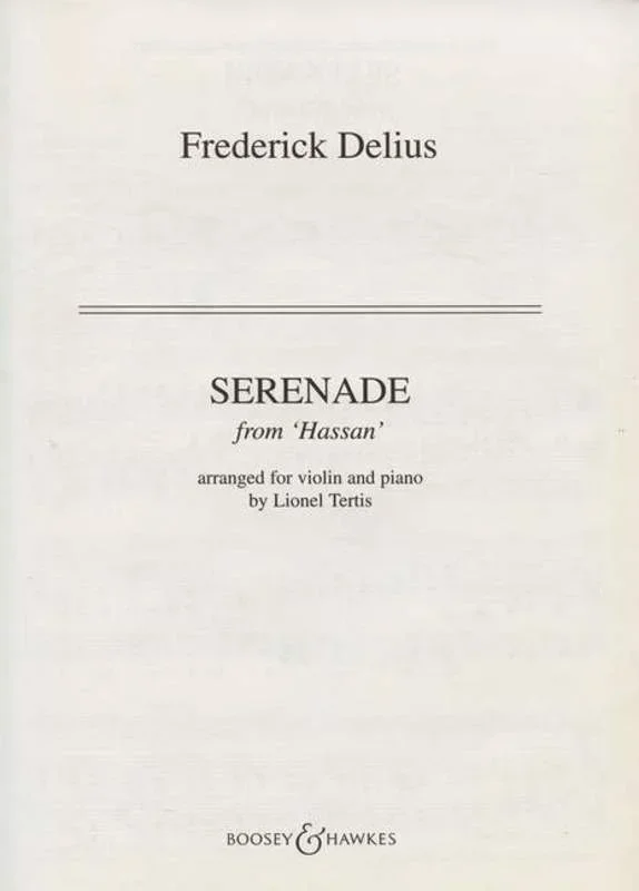 Serenade From Hassan Violin Piano Book